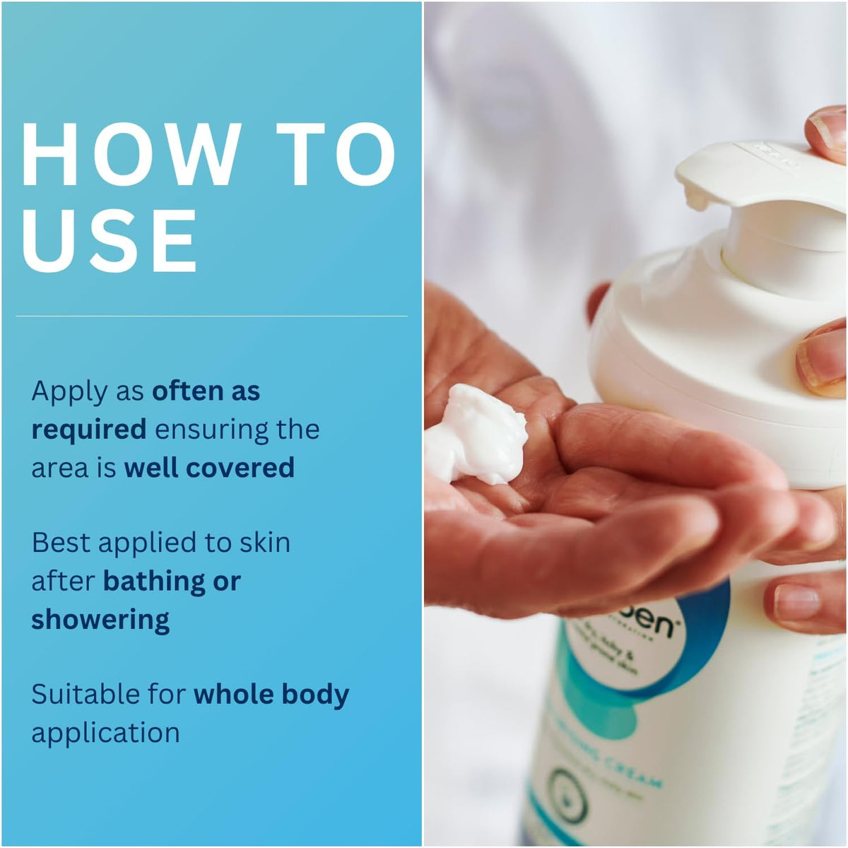 Cetraben Moisturising Cream for Dry, Sensitive & Eczema-Prone Skin, 475ml