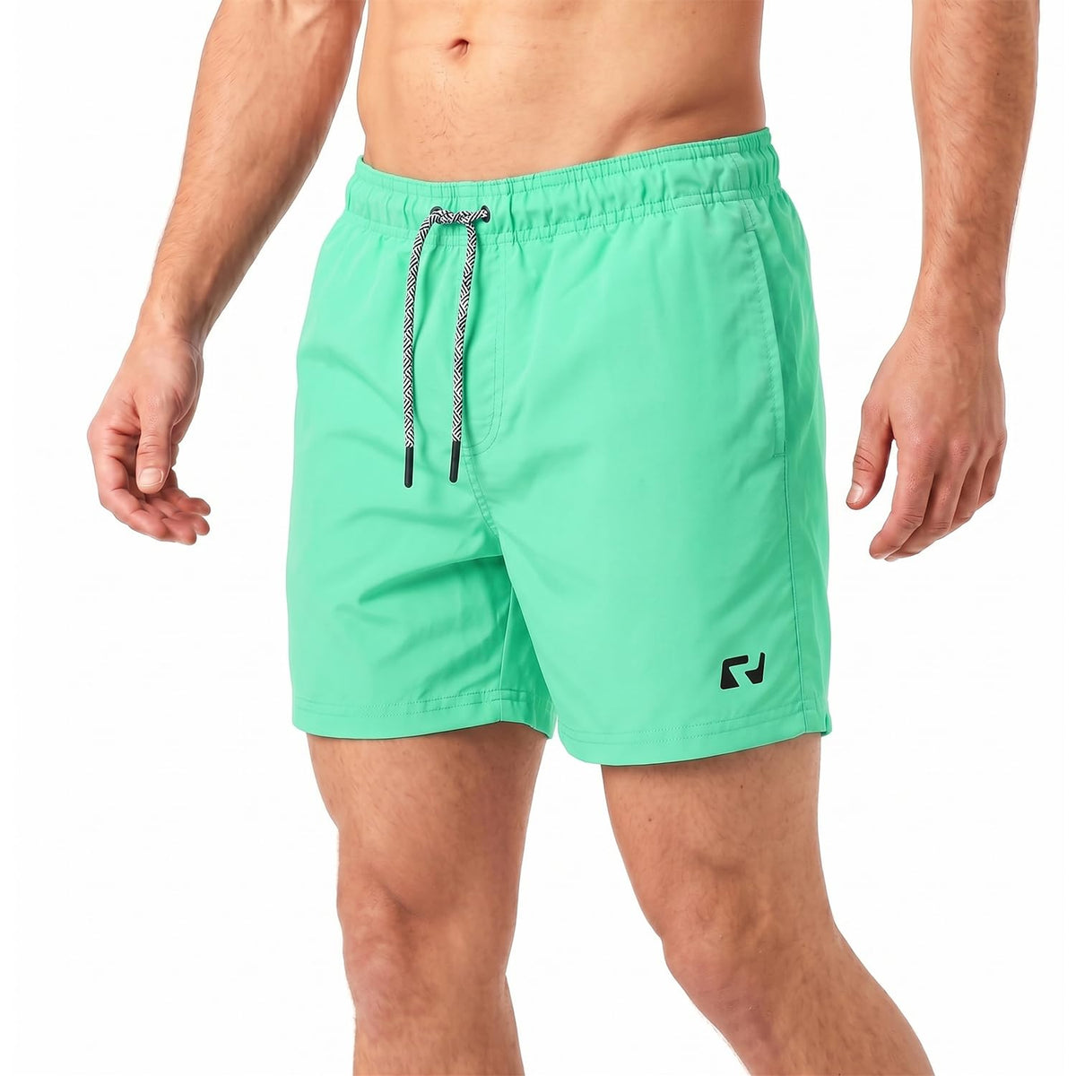 RIPT Men’s Quick Dry Swim Shorts Mesh Lining Drawstring UV 50 Beach Trunks