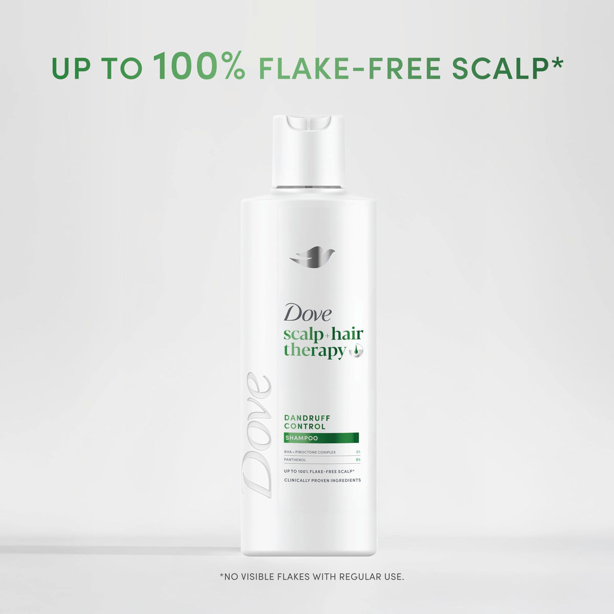 Dove Scalp + Hair Therapy Dandruff Control Shampoo hair care with Salicylic Acid, Piroctone and Panthenol for up to 100% flake-free scalp* 400 ml