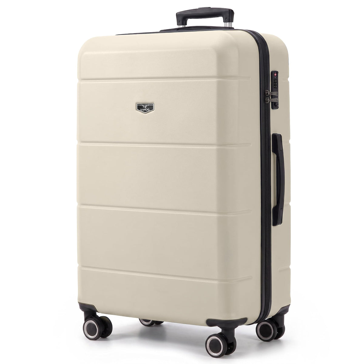 LUGG Jetset 40cm Suitcase 40x30x20cm, Ryanair Compatible Underseat Size, Hard Shell ABS, Spinner with Removable Wheels, Lightweight Travel Luggage, 1 Year Warranty
