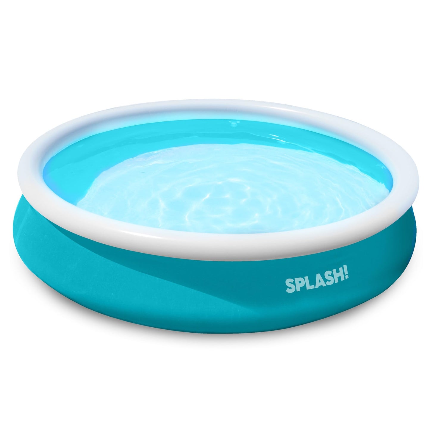 SPLASH! 6ft Inflatable Swimming Pool - Quick Set Inflatable Pool Garden with Double Vinyl Wall, Hose Adaptor, Safety Valve & Repair Patches - Outdoor Paddling Pool for Kids and Adults