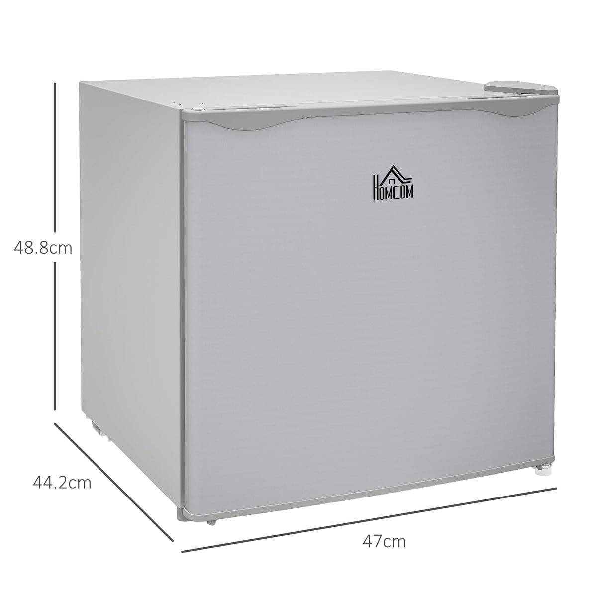 HOMCOM Tabletop Mini Freezer, 35L Capacity, Reversible Door, Silver Tone