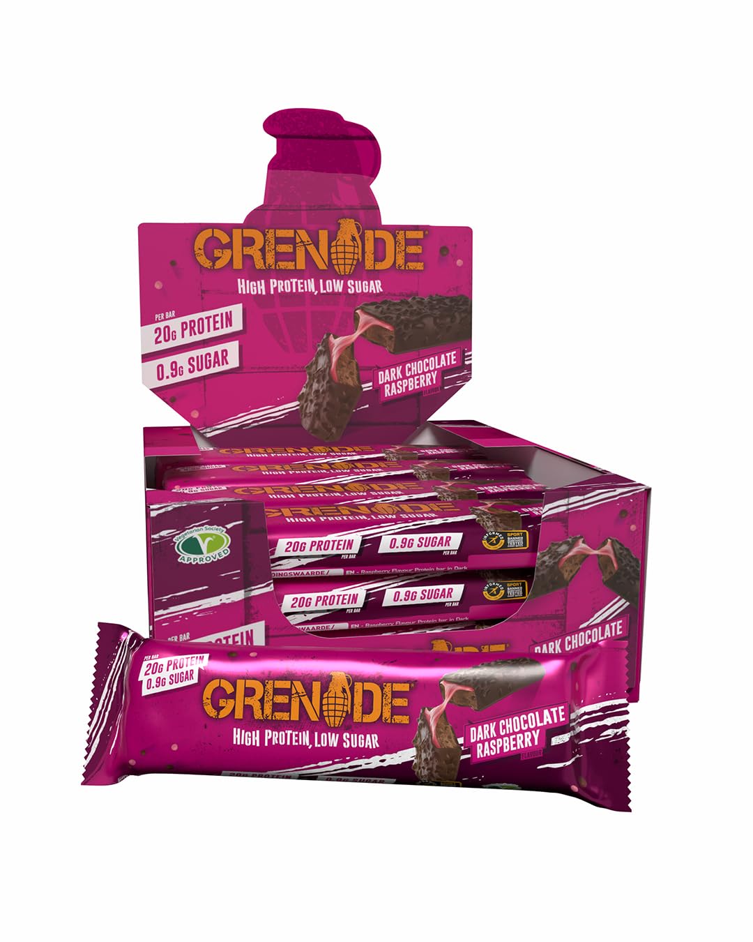 Grenade Chocolate Chip Salted Caramel Protein Bars, 12 x 60 g
