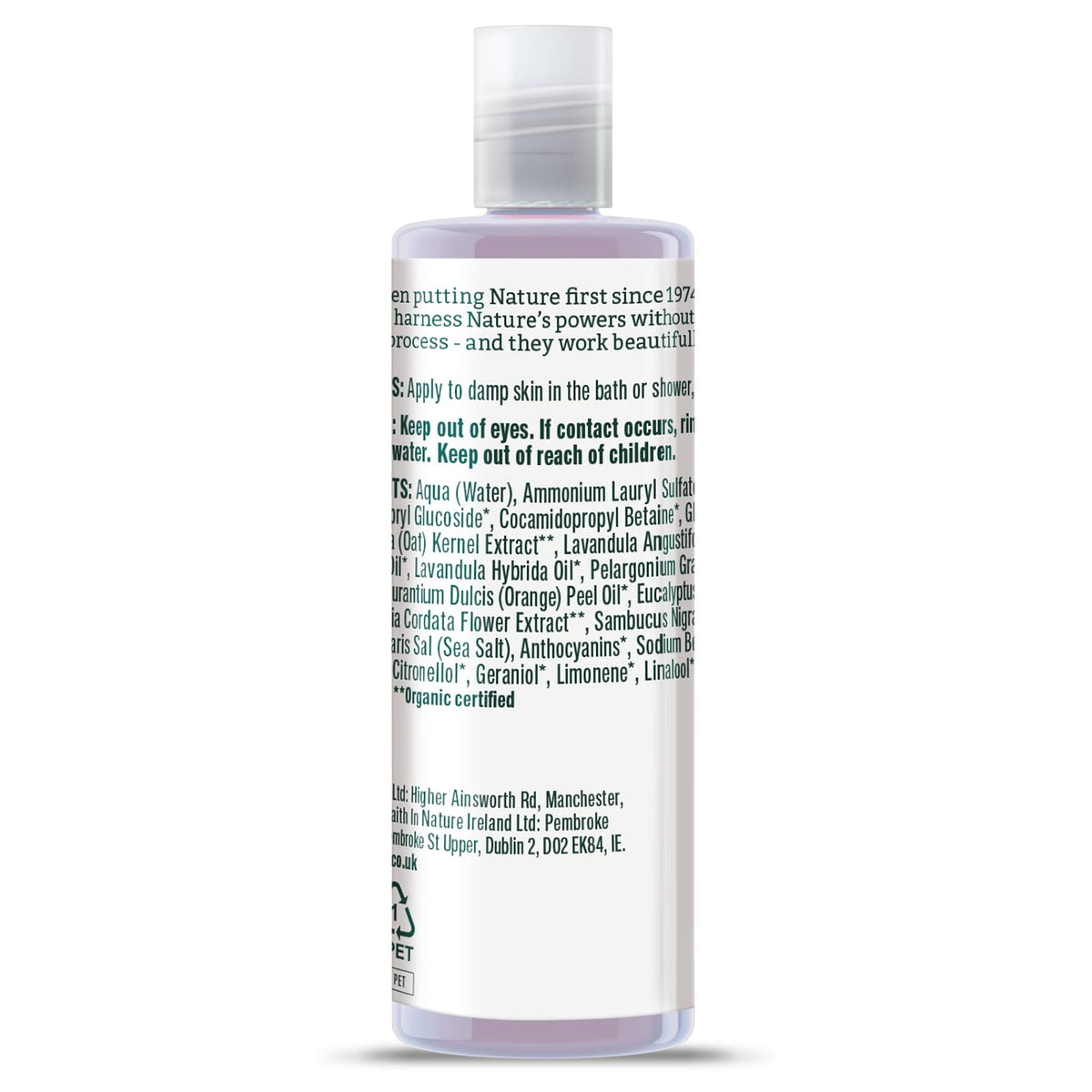 Faith In Nature Natural Fragrance Free Body Wash, Sensitive, Vegan and Cruelty Free, No SLS or Parabens, 400 ml