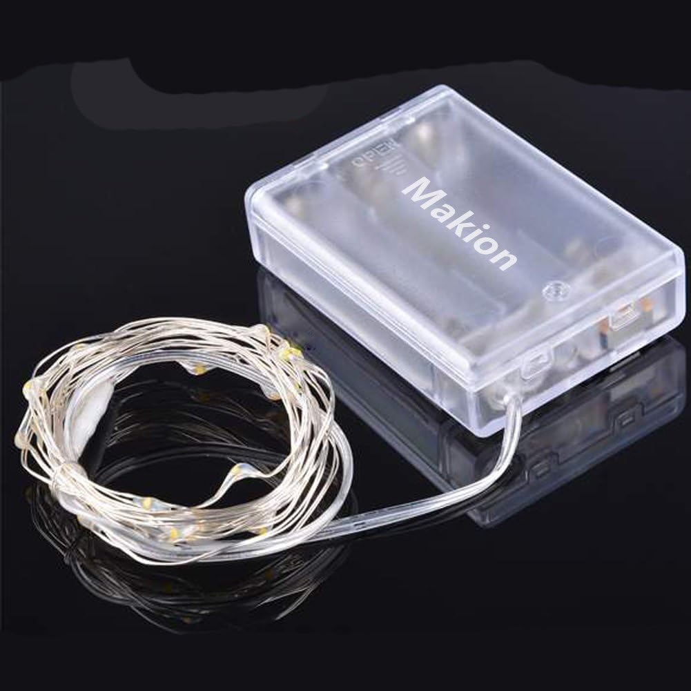 Makion 10M Led Battery Powered Fairy String Lights 100 LEDs for Decoration