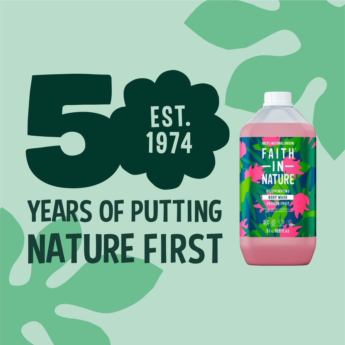 Faith In Nature Natural Fragrance Free Body Wash, Sensitive, Vegan and Cruelty Free, No SLS or Parabens, 400 ml