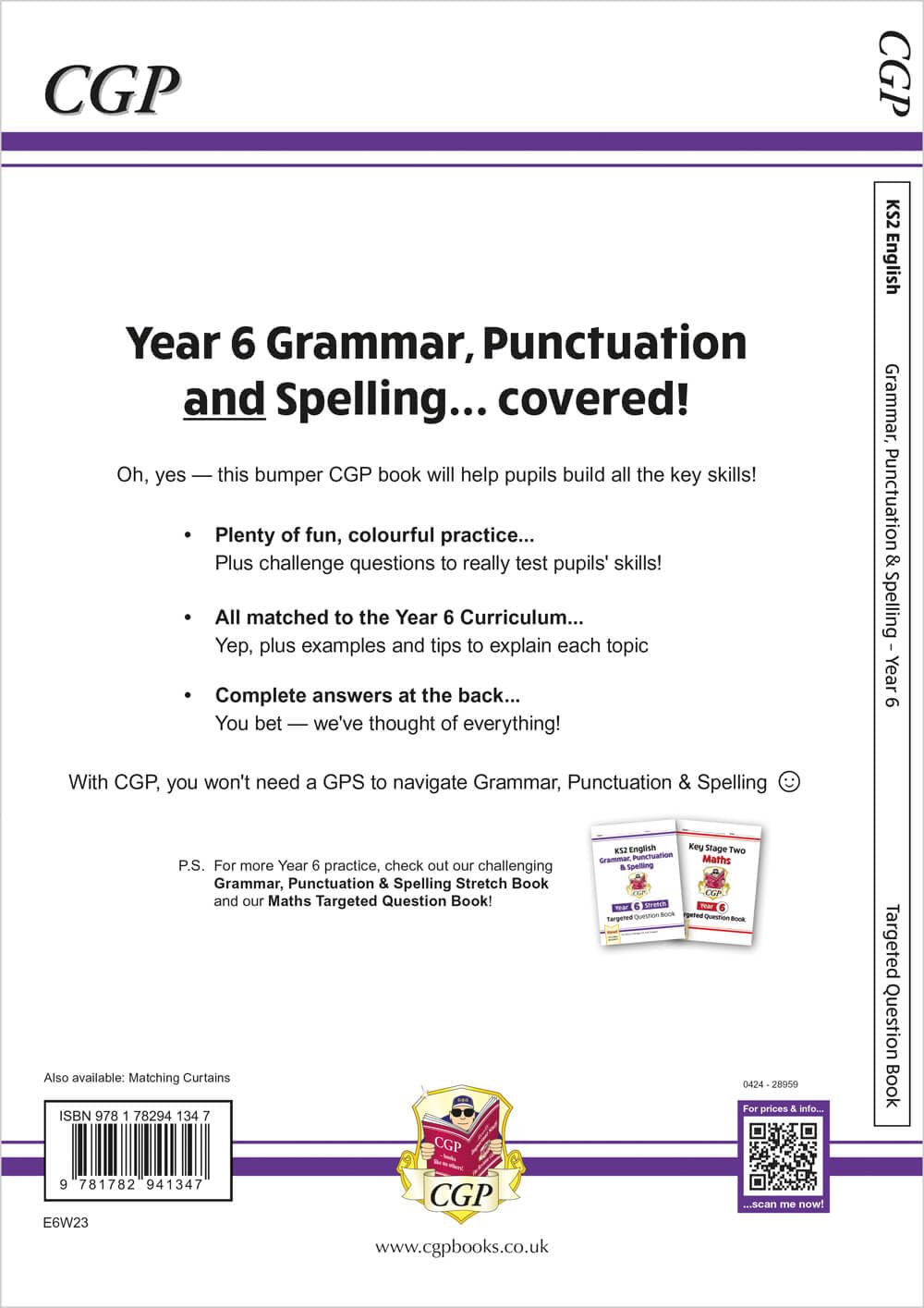 KS2 English Year 6 Grammar, Punctuation & Spelling Targeted Question Book (with Answers): great for SATS practice (CGP Year 6 English)