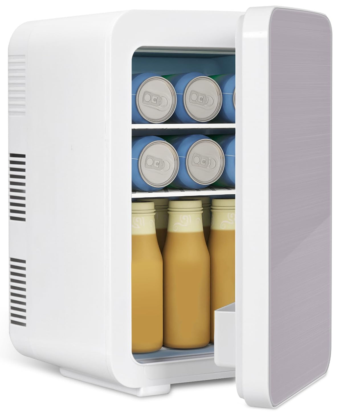 ARTETHYS Mini Fridge for Bedrooms, 10L Small Portable Car Fridges