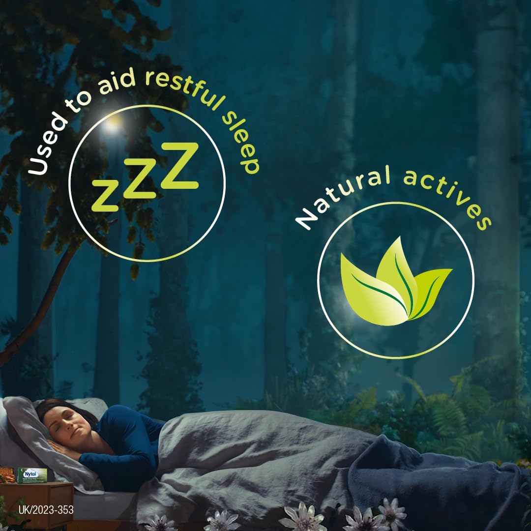 Nytol Herbal Simply Sleep One A Night Tablets - Herbal Remedy with natural active ingredients used to aid restful sleep - 21 Count (Pack of 1)