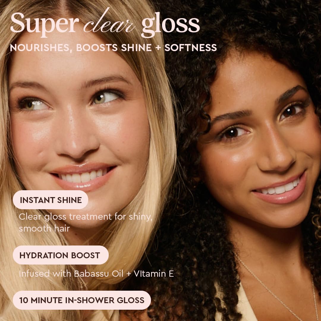 Glaze Supergloss Color Conditioning Gloss – Hydrating Semi-Permanent Colour Hair Gloss & Shine Boost – For Natural, Unbleached Dark Brown Hair – 190ml - Sleek Espresso