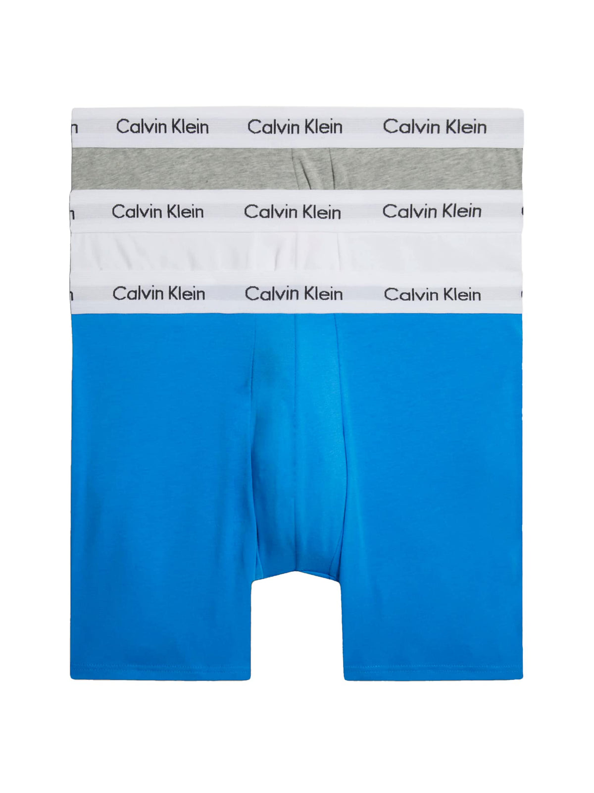 Calvin Klein Men’s 3 Pack Boxer Briefs with Logo Waistband