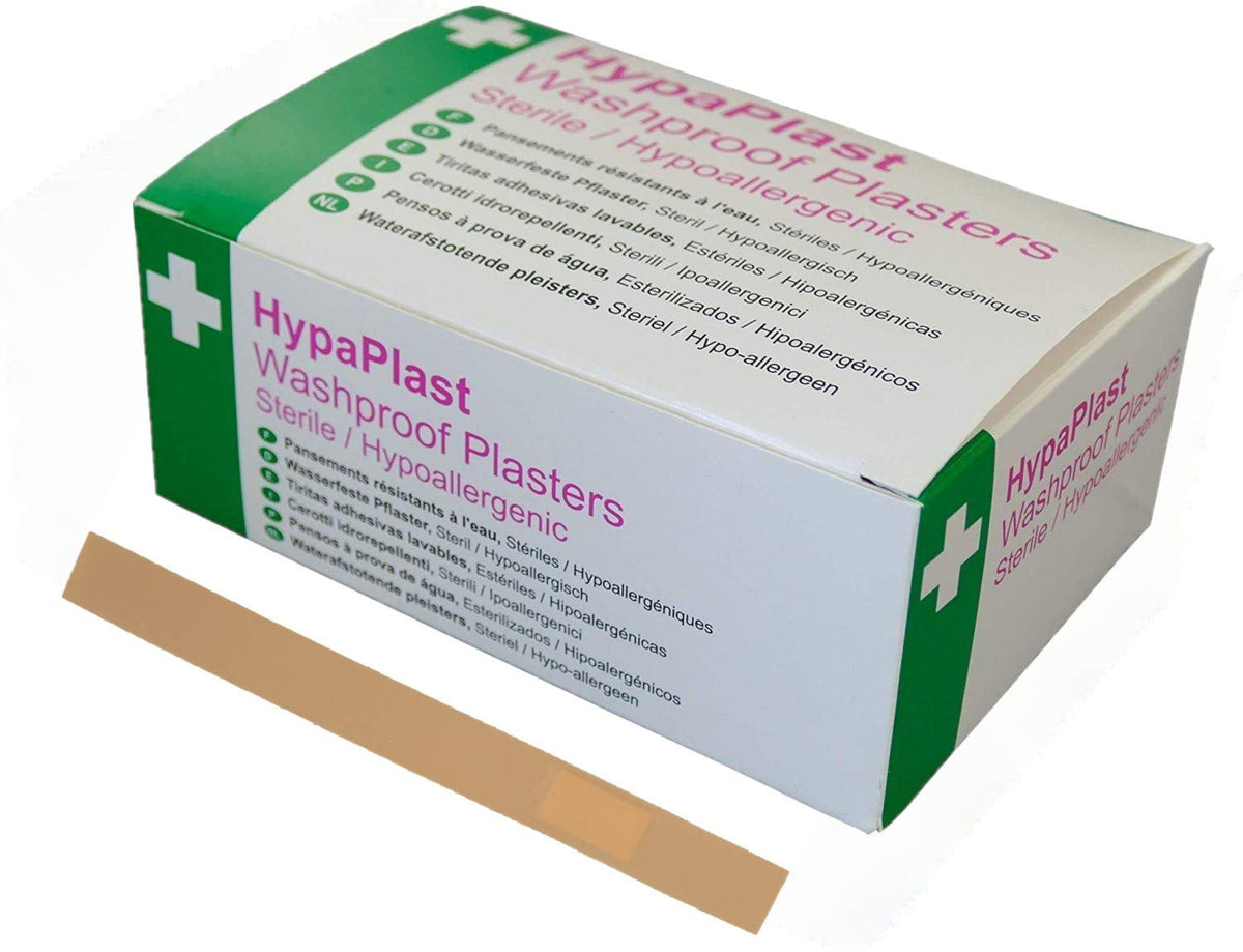 Safety First Aid Group HypaPlast Pink Washproof Plasters, 7.2 x 2.5 cm (Pack of 100)
