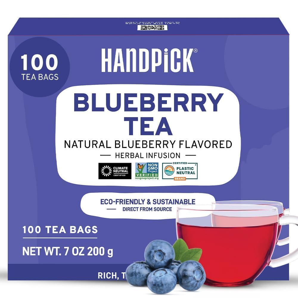 HANDPICK, Spearmint Tea Bags (100 Count), Spearmint Leaf Tea Bags