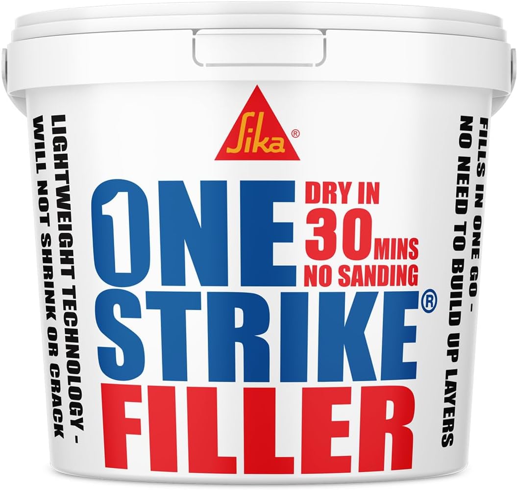 Sika One Strike Multi-Purpose Ready to Use Filler, White, 1 Litre