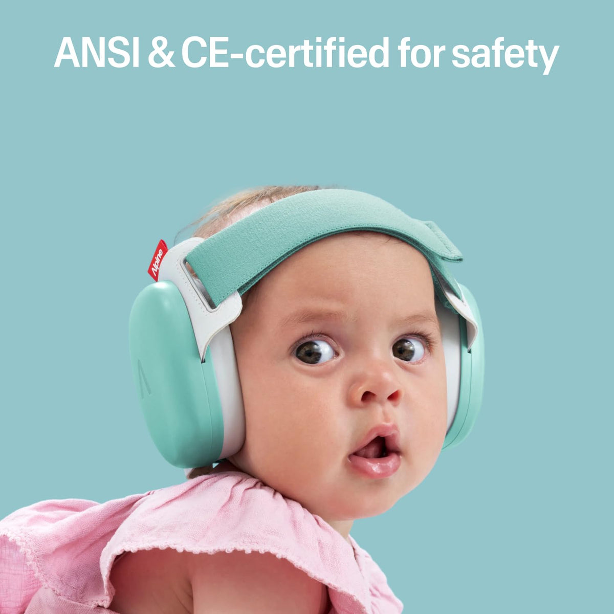 Alpine Muffy Baby Comfort Ear Defenders, Adjustable up to 48 months, Green