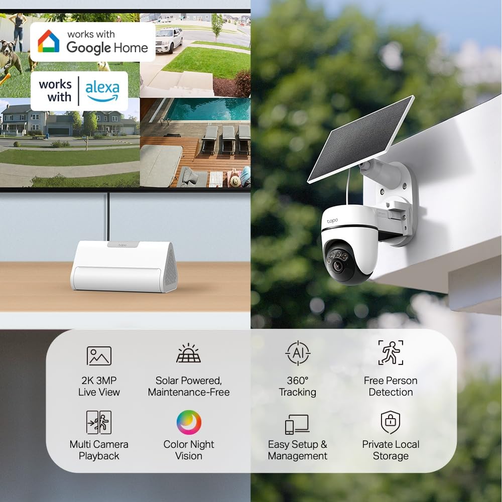 Tapo TC82 2K Battery Outdoor Security Camera Wireless