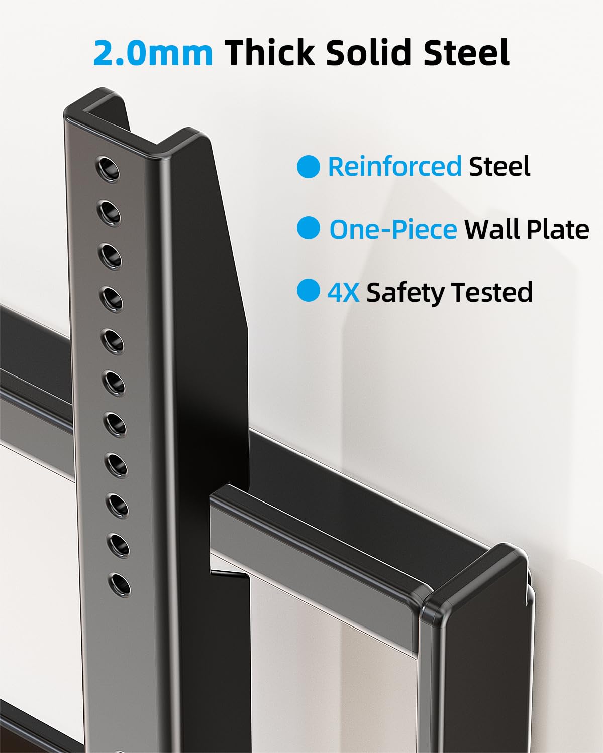 HOME VISION Heavy Duty Fixed TV Wall Bracket for 32-86 Inch Flat Screens