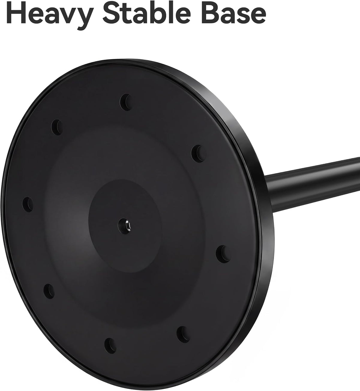 Stainless Steel Free-standing Toilet Roll Holder, Heavey Base,Black