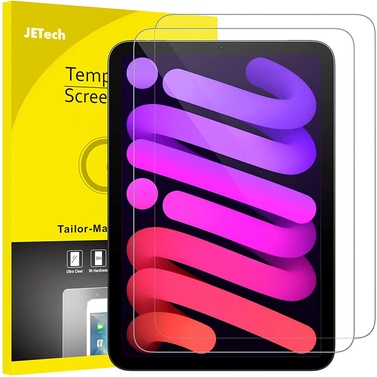 JETech Screen Protector for iPad (A16) 11th/10th Gen, 2-Pack
