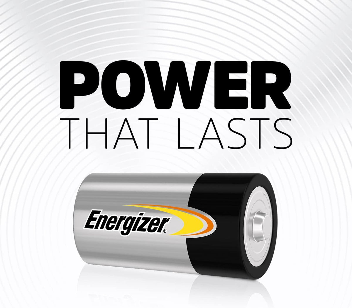 Energizer Alkaline Power - C Batteries (8 Pack) Long Lasting Power
