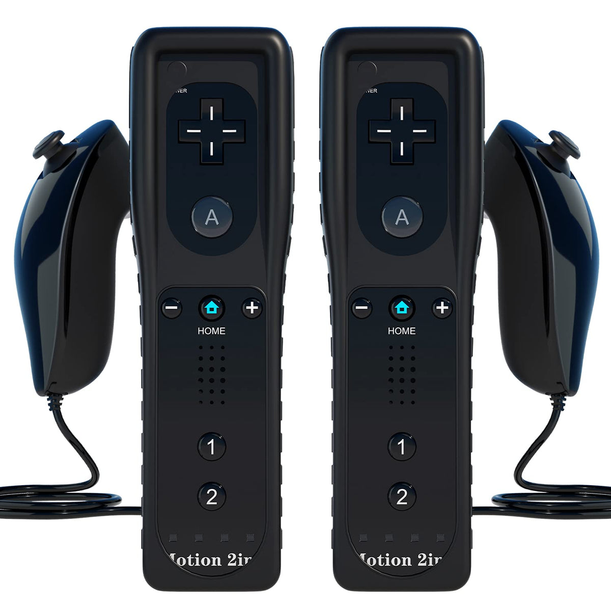TechKen 2-Pack Wii Remote Plus with Built-in MotionPlus gyroscope, Compatible with all original Wii Remote accessories, Wii Controller for Wii/Wii U