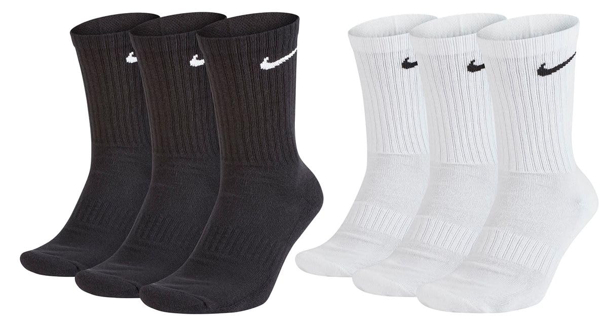 NIKE Unisex U Nk Everyday Csh Crw 3pr 132 Socks