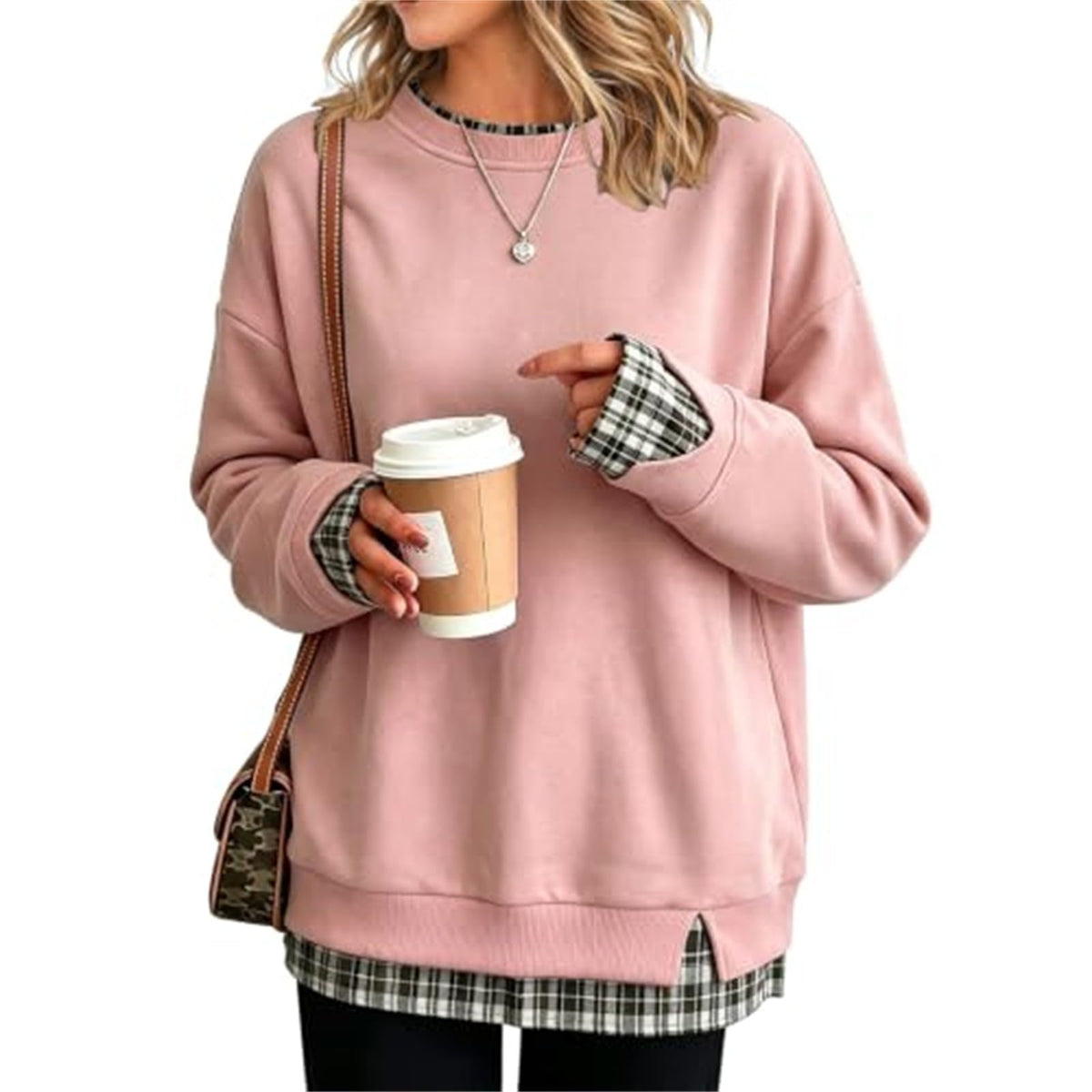 Hoodies For Women Uk Oversized Women's Jumpers Fleece-lined Womens Sweatshirt Winter Fleece Jacket Long Sleeve Ladies Tops Plus Size Fashion Christmas Jumper Sweaters Coats Autumn Women's Clothing