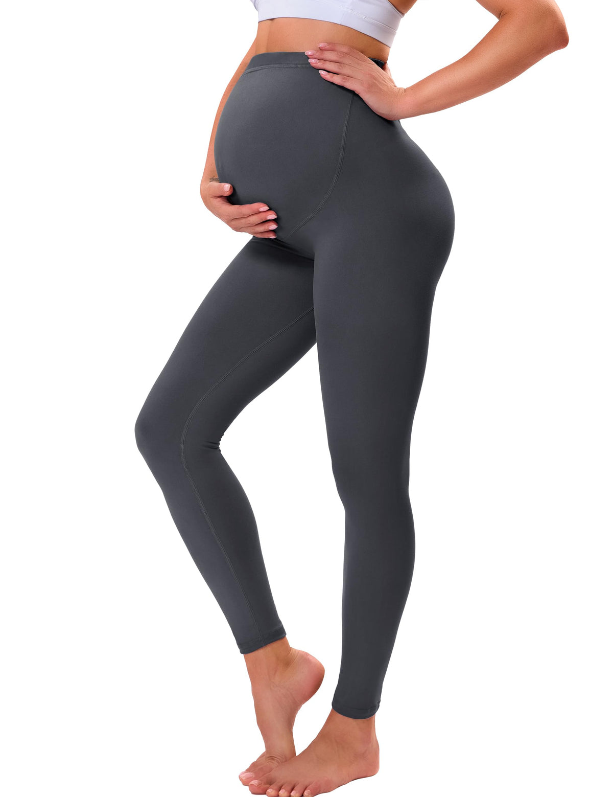 VALANDY Creamlush Over Bump Maternity Leggings for Women