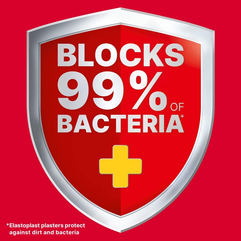 Elastoplast Extra Flexible Fabric Plaster Strips, 40 Count