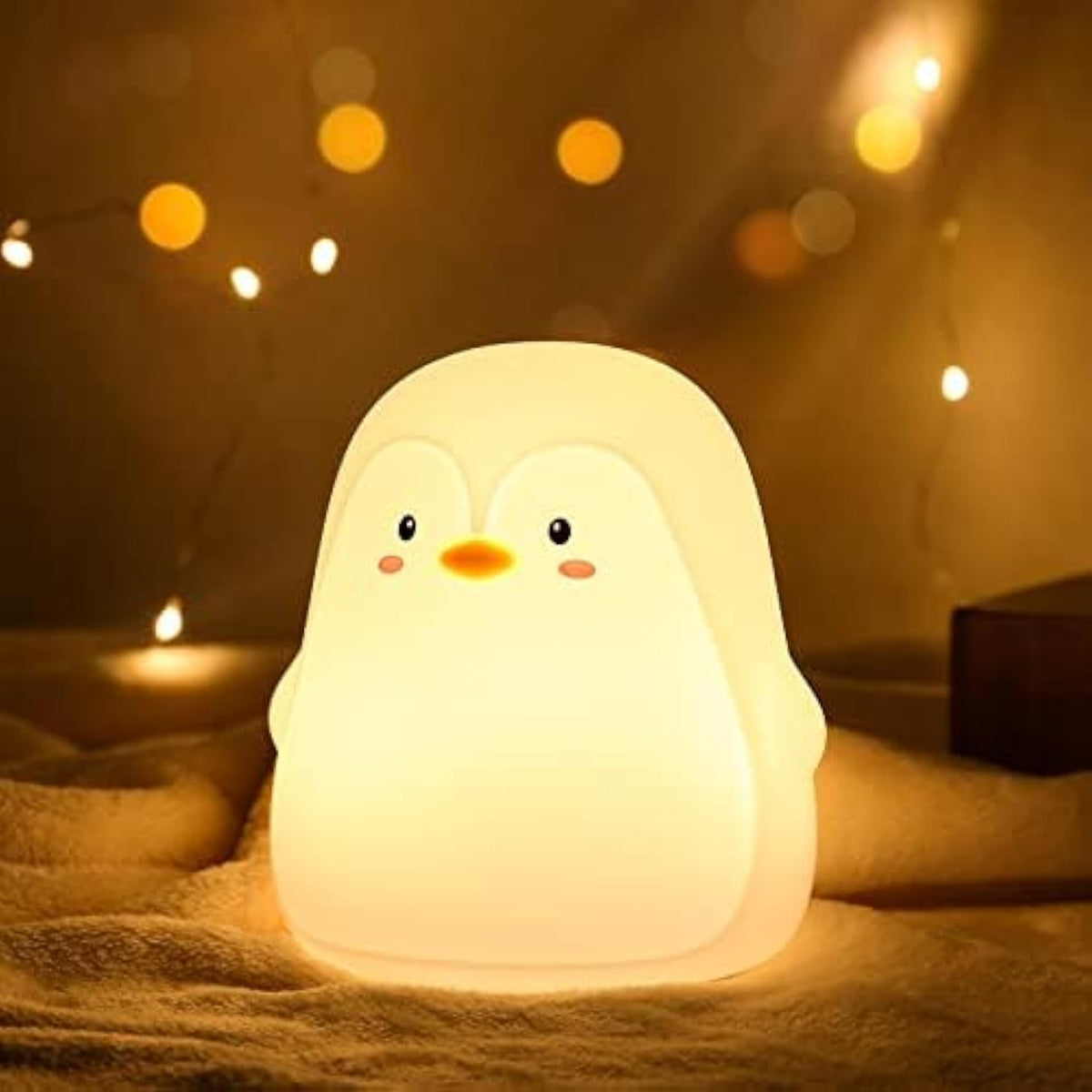 ZKLiLi Cat Night Light for Kids,Cute Night Lamp for Nursery,Squishy Silicone Touch Lights Portable, Gift for Birthday and Christmas for Kids Baby Children (Battery Cat)