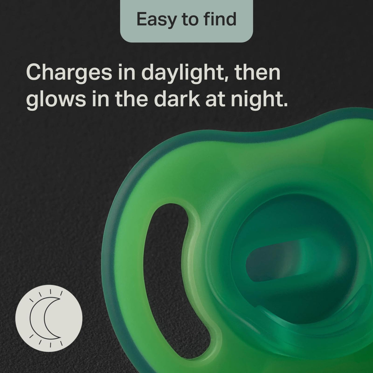 Tommee Tippee Ultra-Light StayPut Night Glow Dummy 6-18m Pack of 2