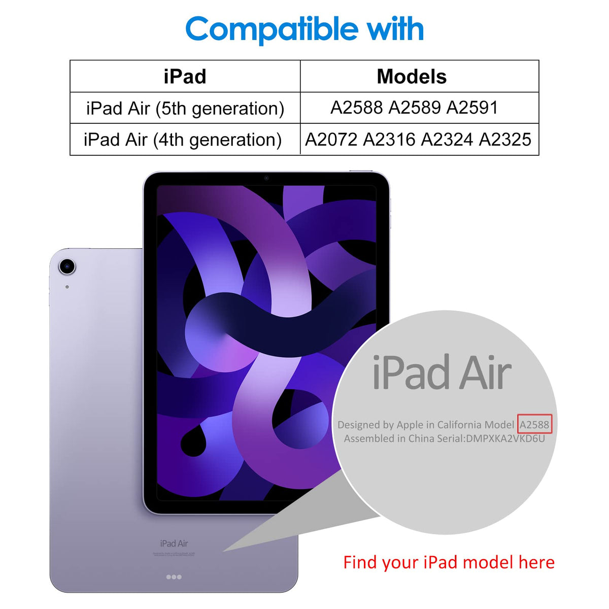 JETech Screen Protector for iPad (A16) 11th/10th Gen, 2-Pack