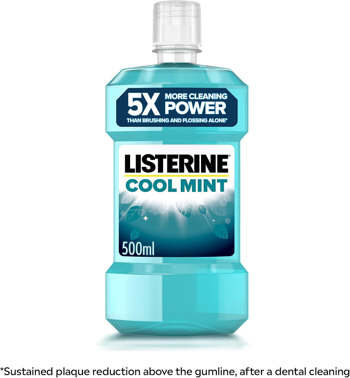 Listerine Cool Mint Mouthwash, 6X 500ml, Blue