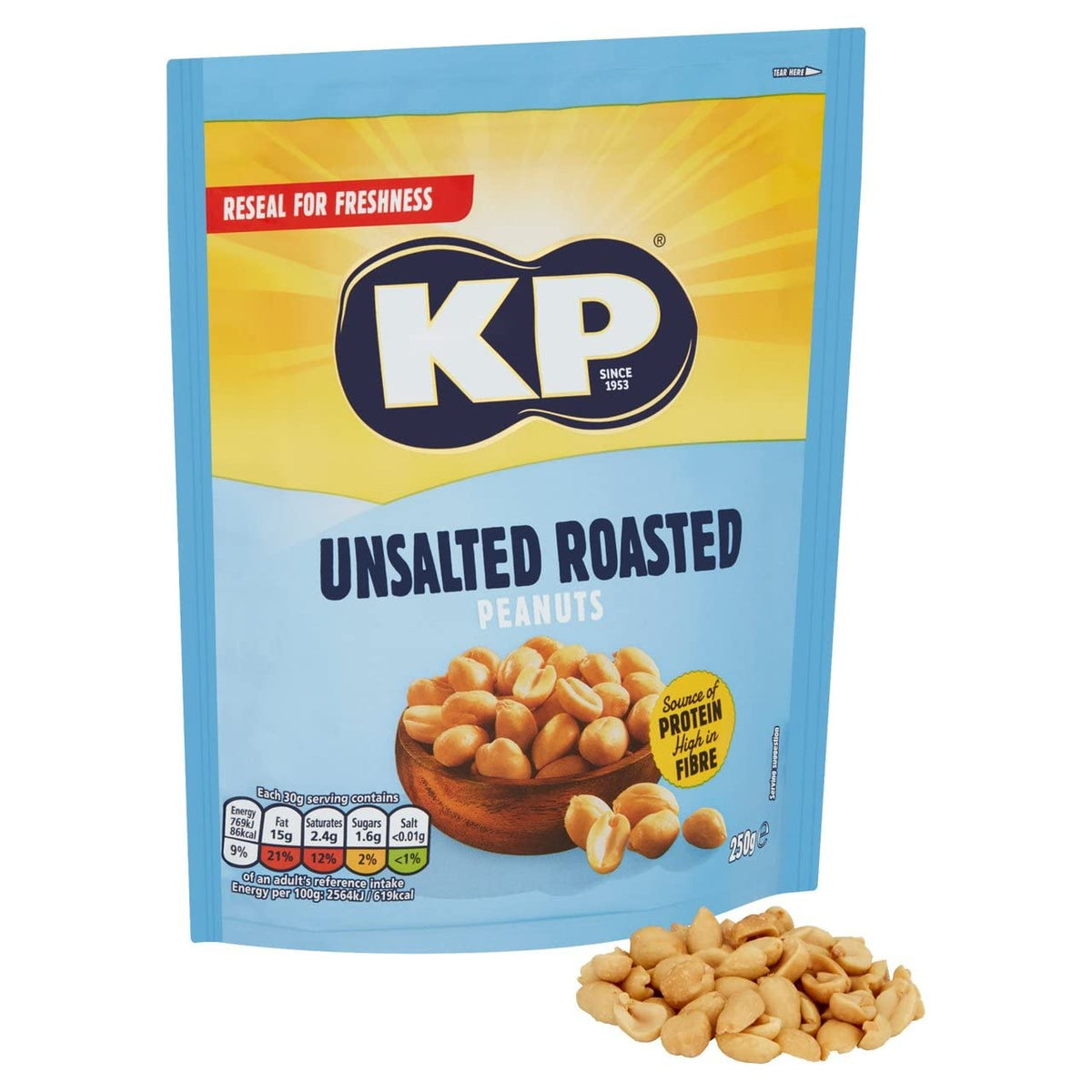 KP Original Salted Peanuts, 50g