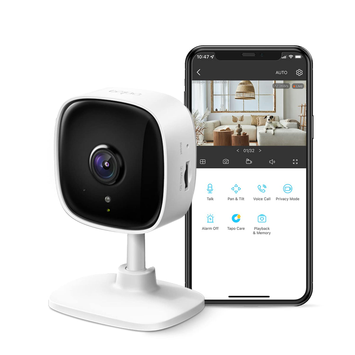Tapo TC60 Full HD Indoor Security Camera Pet Camera Baby Camera