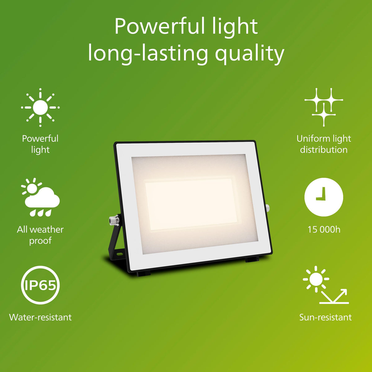 Philips Lois Outdoor Floodlight, White, 10 W