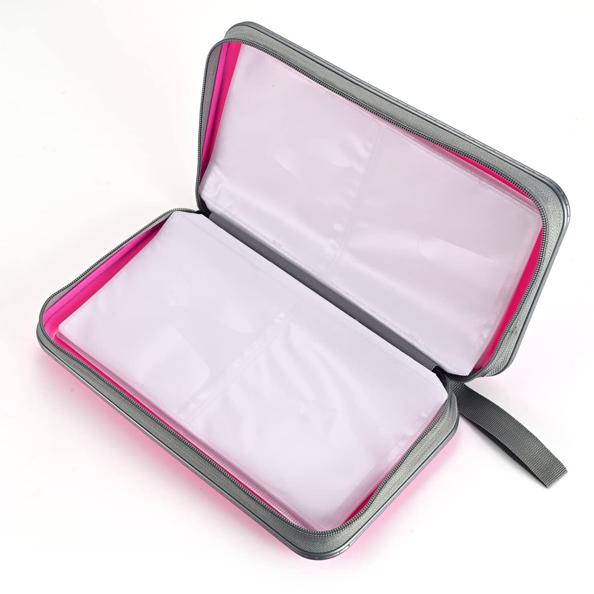 LIOVODE DVD Case, 96 Capacity CD Case Holder Organizer Disc Wallet for Car