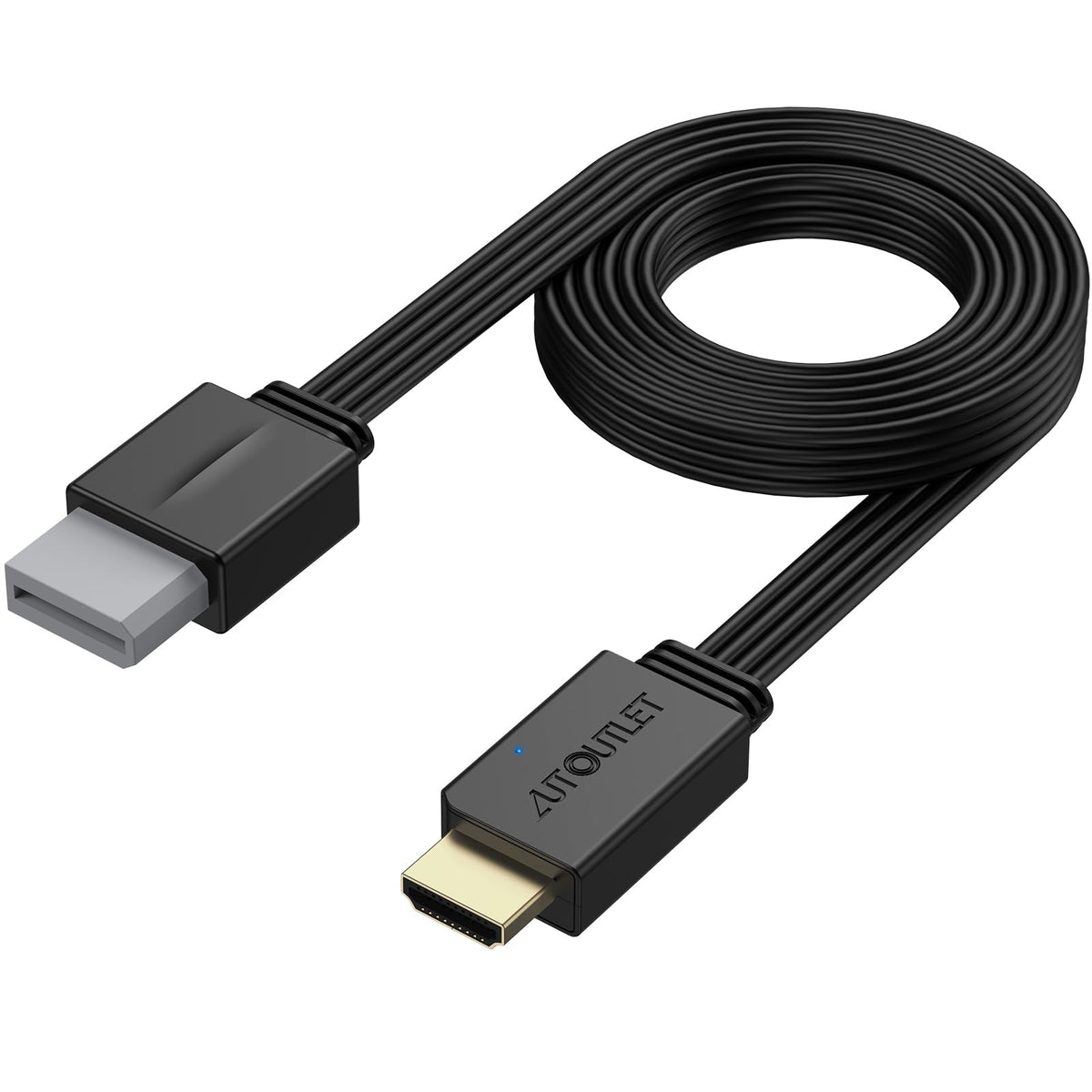AUTOUTLET Wii to HDMI Converter 1080P 5ft/150 cm for Full HD Device, Adapter with HDMI Male Cable Output Compatible with Nintendo Wii, Wii U, HDTV, Monitor-Supports All Wii Display Modes