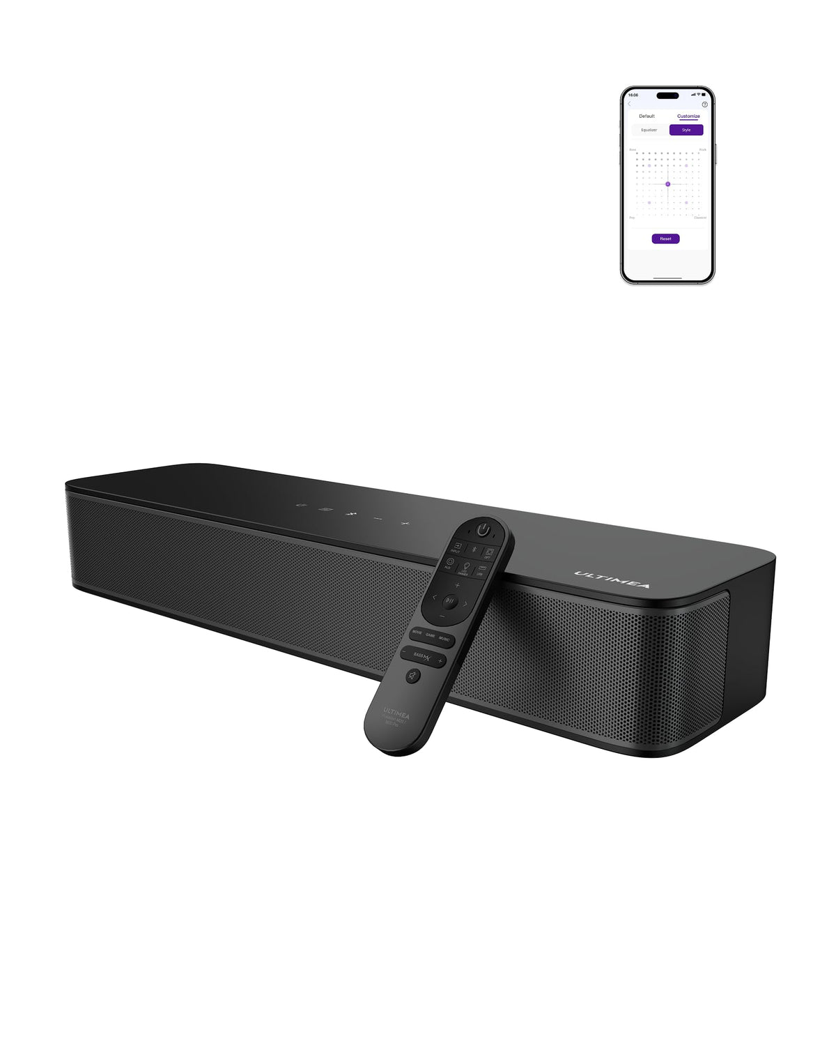 ULTIMEA 9.1ch Surround Sound System with Dolby Atmos, 2 Rear Speaker, 6.5" Wireless Subwoofer, RGB Light, App, Detachable Surround Sound System for Home Theater, Peak Power 470W, HDMI eARC, Apollo S90