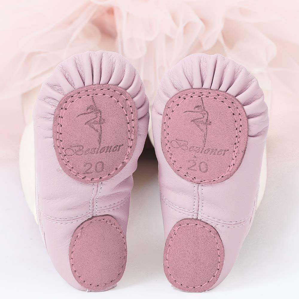 Ballet Shoes Leather Ballet Flats Split Sole Dance Slippers for Girls Toddlers Women