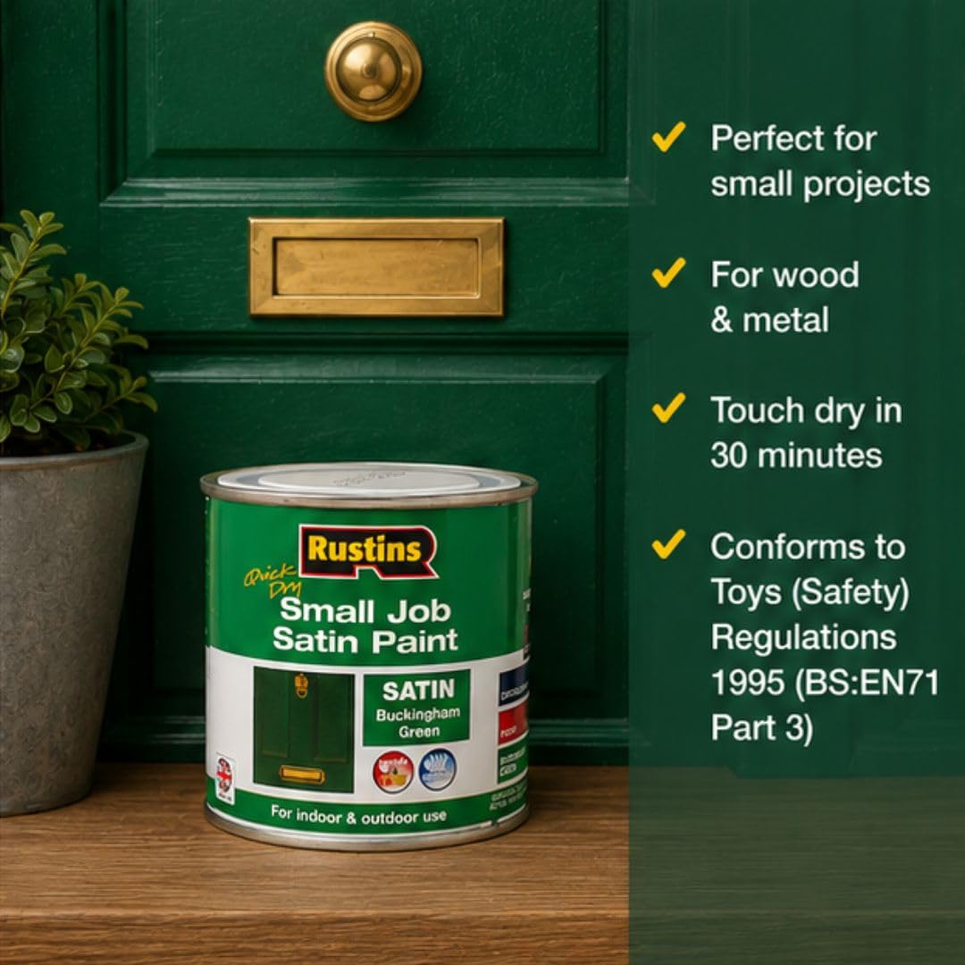 RUSTINS Small Job Satin Paint Chocolate 250ml
