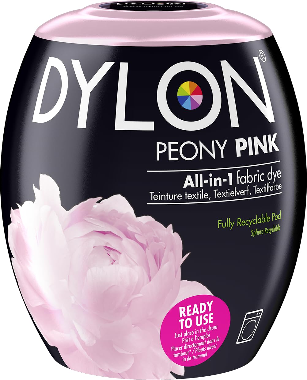 DYLON Washing Machine Fabric Dye Pod, Intense Black, 350g