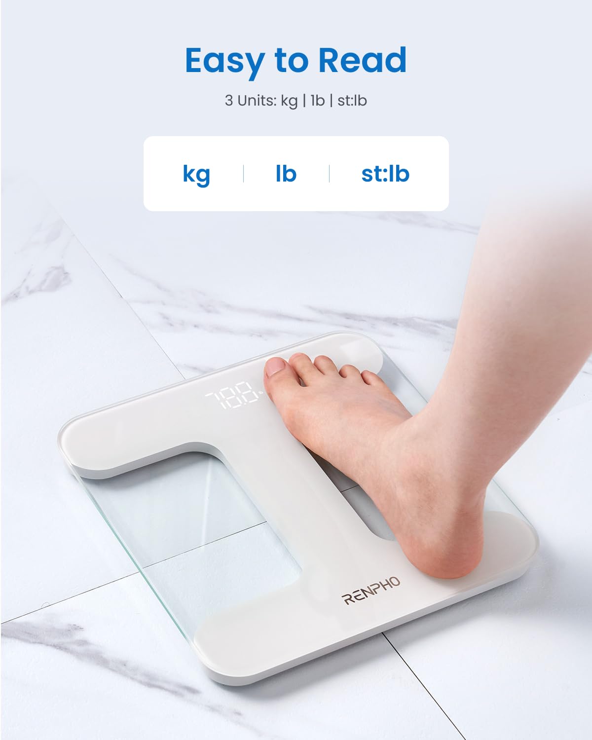 RENPHO Weighing Scales for Body Weight, High Precision, LED Display,Core 1S