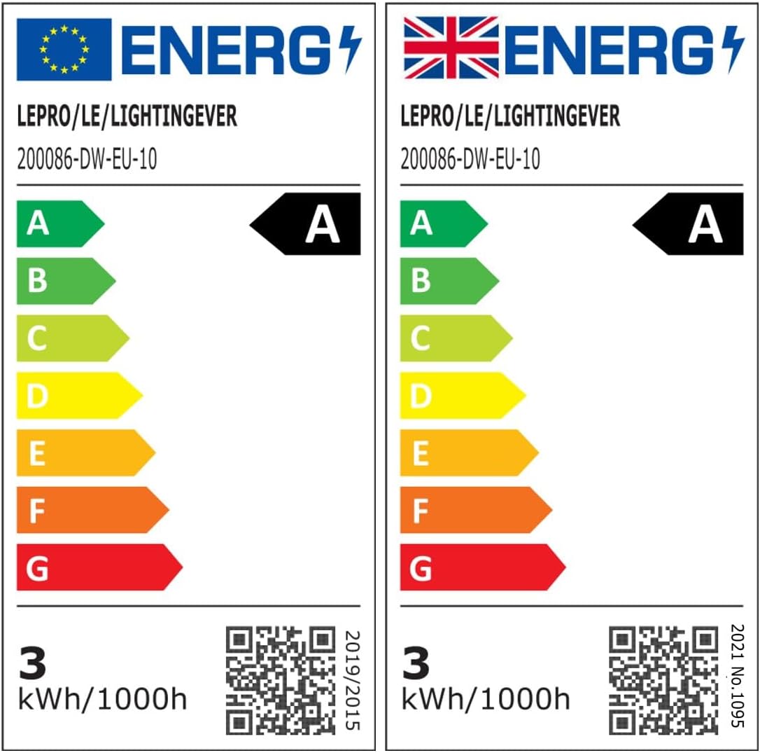 Lepro GU10 LED Bulbs A Rated, Cool White 6500K, 590LM,3.3W (50W Equivalent)
