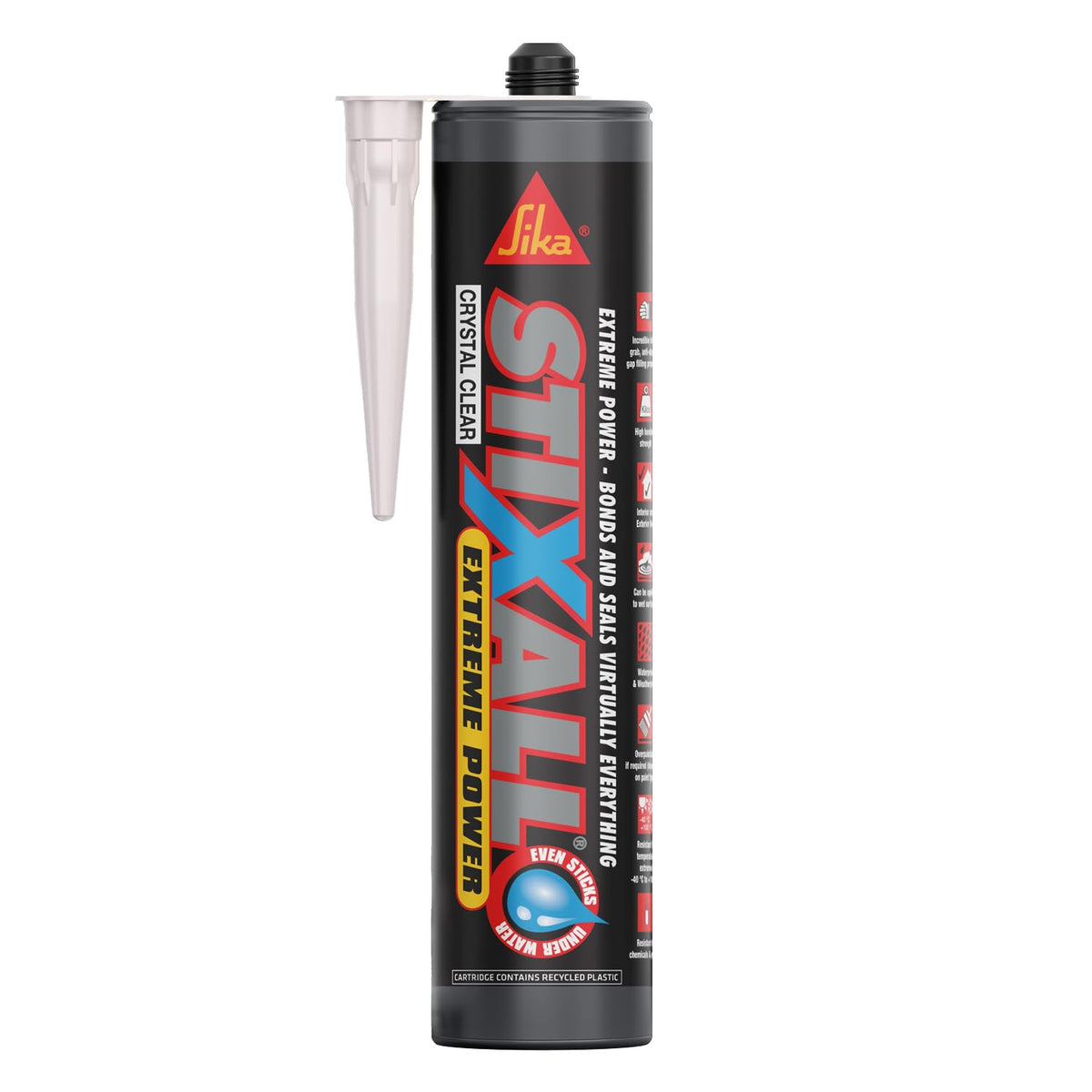 Sika Stixall Extreme Power Sealant And Adhesive, Crystal Clear, 290ml