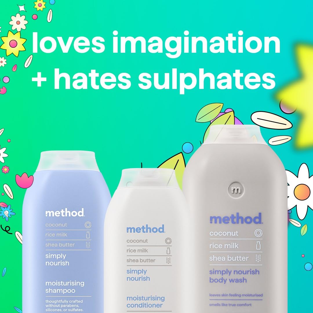 Method Daily Zen Shampoo, Cucumber & Green Tea, Sulphate Free, 350ml