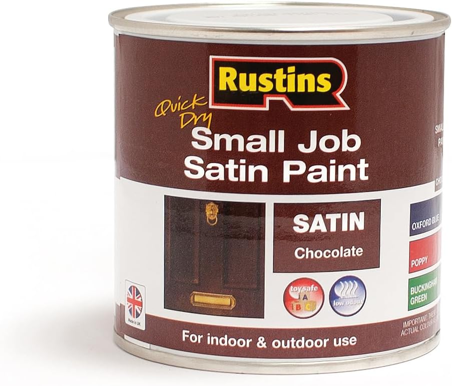 RUSTINS Small Job Satin Paint Chocolate 250ml