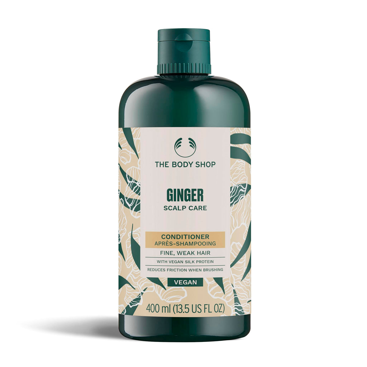 The Body Shop Ginger Scalp Care Conditioner (1x 250ml), Conditioner for Dry, Flaky Scalp, Helps Seal Hair Strands & Reduce Friction, Use After Shampoo, Vegan Haircare