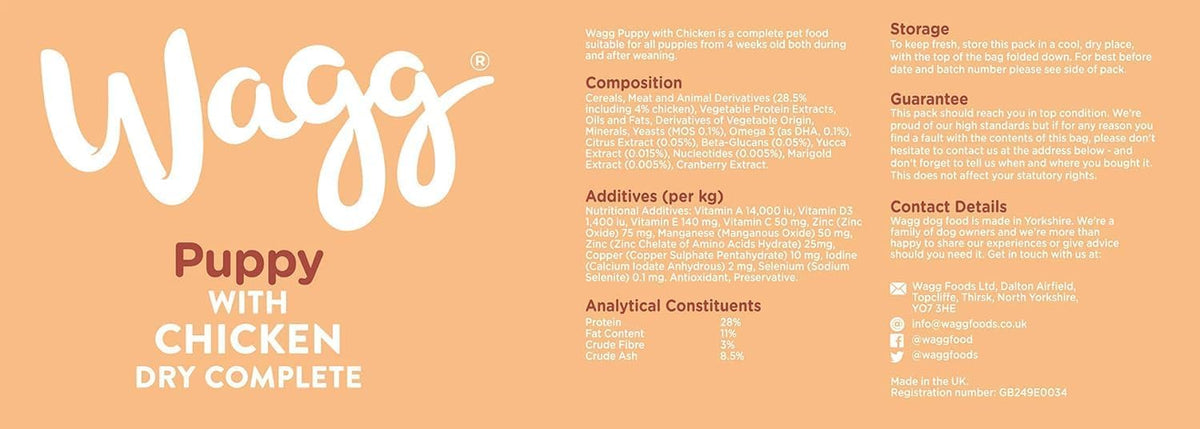 Wagg Puppy Food Complete Dry Mix, 12 kg