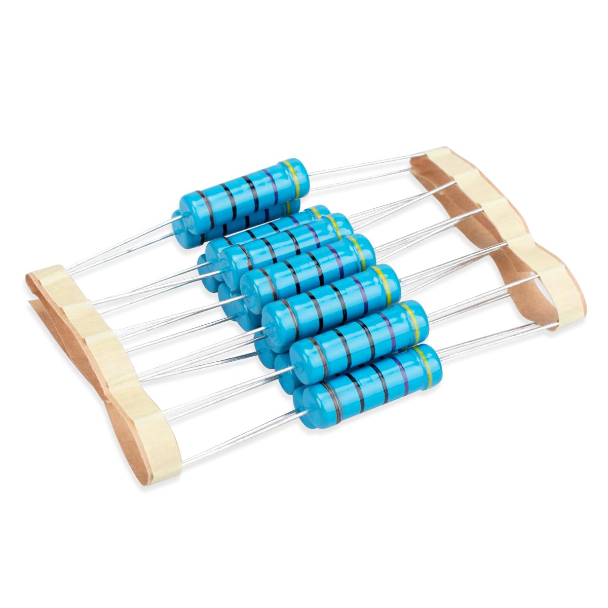 50 Pcs 1W 1% Tolerance 0.1 Ohm Metal Film Resistor Resistance for DIY Project and Experiments